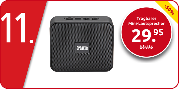Tragbarer Mini-Lautsprecher, bis zu 10 m und 95dB