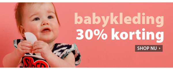 30% korting op de babykleding