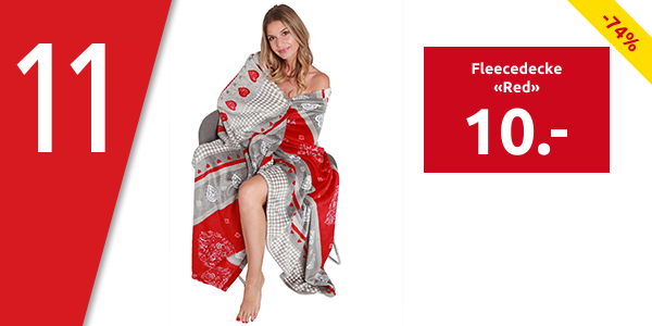 Fleecedecke «Red»