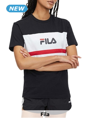 FILA T-Shirt «Lishui», schwarz + weiss