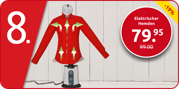 Elektrischer Hemden- und Blusenbügler «Ted»