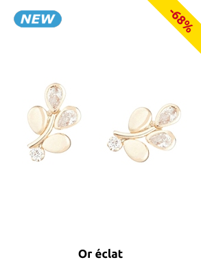 OR ÉCLAT Ohrringe «Pétales», Gelbgold