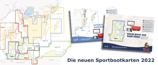 Die neuen Sportbootkarten 2022