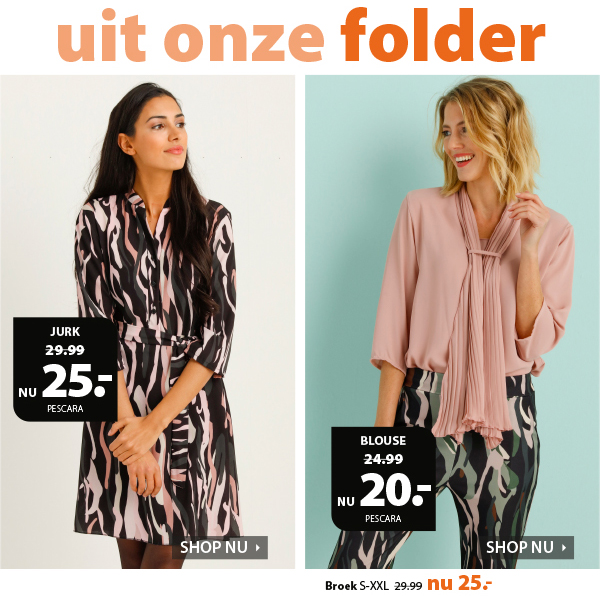 Uit onze folder: leuke kleding voor dames!