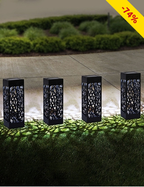 Solarlampe «Cube», 4 Stück