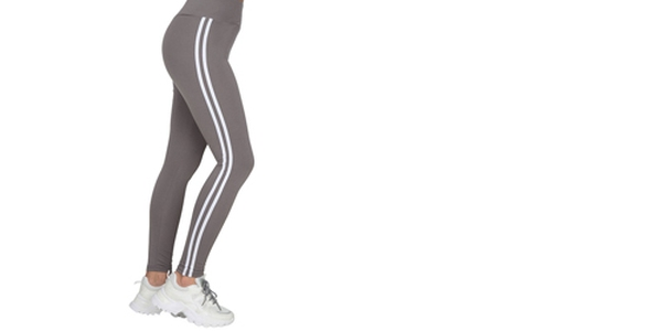 Stretch-Hose mit Seitenstreifen, grau