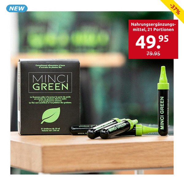 Nahrungsergänzungsmittel «Schlankheitsprogramm Minci Green», 21 Portionen