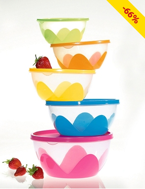 Frischhaltedosen, 5 Grössen