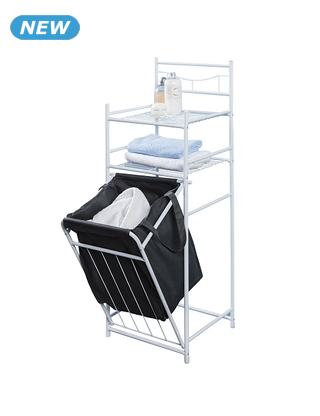 Wäschekorb mit Regal