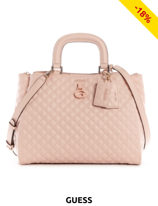 GUESS Handtasche «Rue Rose», pfirsich