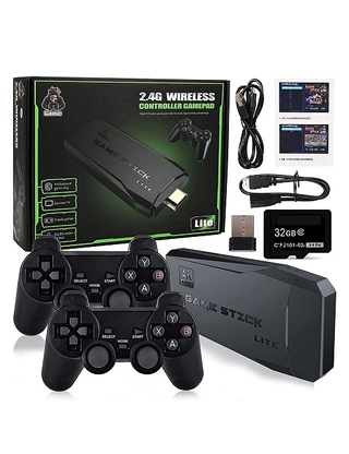 Kabellose Spielkonsole 2,4G, Retro-Spiele, mit 2 Controllern Kabellose Spielkonsole 2,4G, Retro-Spiele, mit 2 Controllern