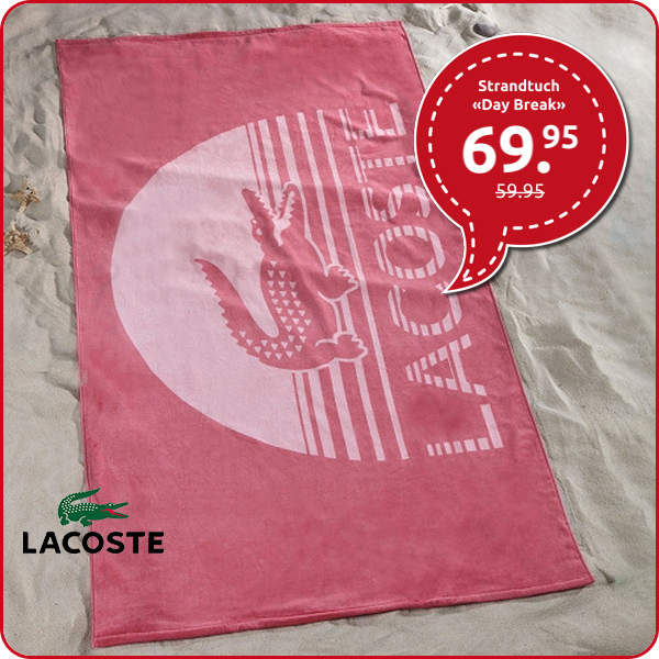 Lacoste Strandtuch «Day Break», 90 x 180 cm
