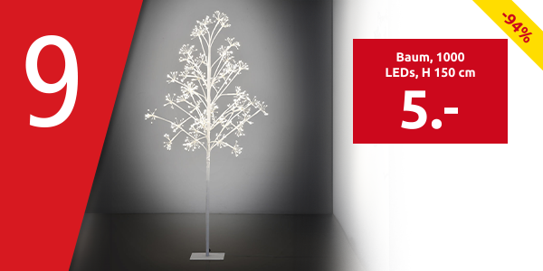 Baum «Gypsophilia», 1000 LEDs, H 150 cm