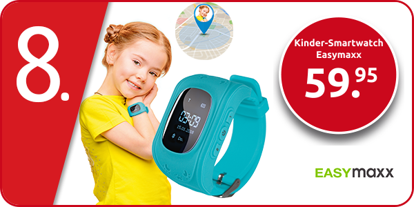 Kinder-Smartwatch Easymaxx, blau