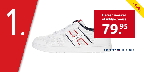 TOMMY HILFIGER Herrensneaker «Luddy», weiss