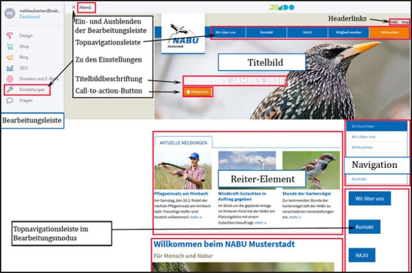 Webseiten für NABU-Gruppen 25.3.2025: Homepage mit dem NABU-Webbaukasten erstellen