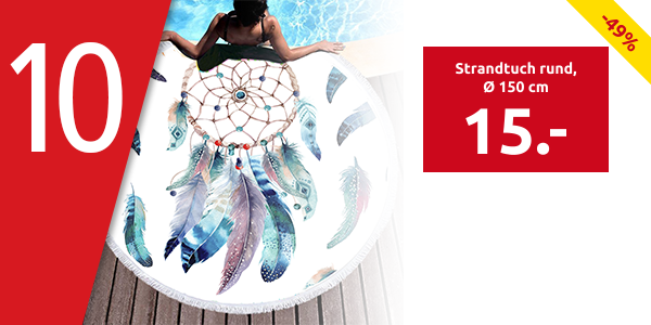 Strandtuch rund «Traumfänger»,  Ø 150 cm