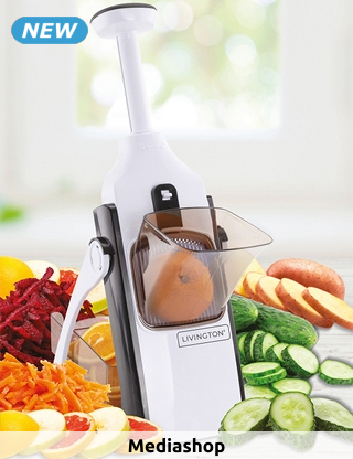 Livington Gemüsehobel «Turbo cut», klappbar, 43,7x15,7x10,8 cm