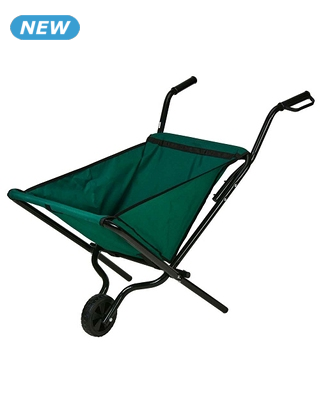 Zusammenklappbare Schubkarre, max. Belastung 30-40 kg, grün