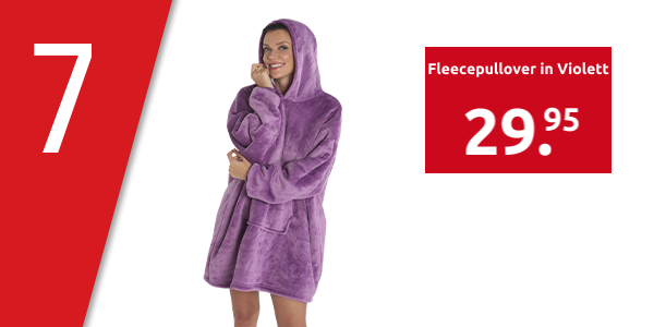 Fleecepullover in Violett