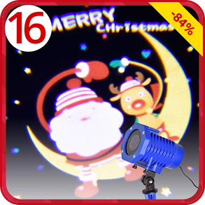 LED-Strahler 7-in-1 mit 7 verschiedenen Motiven