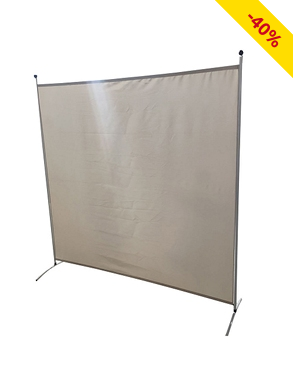 Stellwand «Prime», 178 x 178 cm, grau