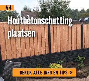 Houtbetonschutting plaatsen | HORNBACH