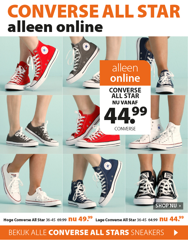 Bekijk onze Converse All Star sneakers!