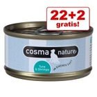 22 + 2 gratis! 24 x 70 g Cosma Nature natvoer