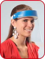 Gesichtsvisier, H 22 cm