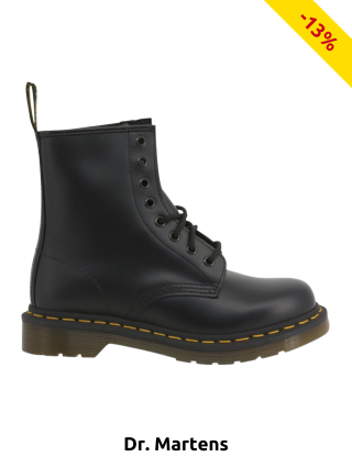 Dr. Martens Damen-Stiefeletten «1460», glatt, schwarz