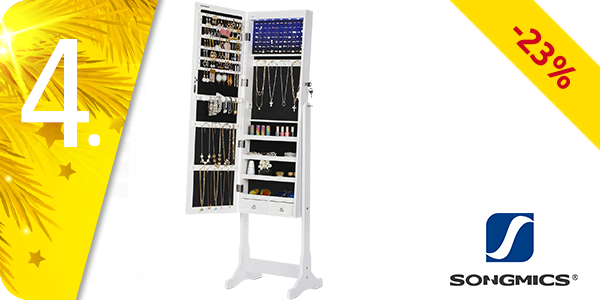 Schmuckschrank mit Spiegel + LED