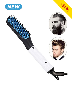 2-in-1 Glätteisen «Bart Styler», für Haare und Bart, bronze