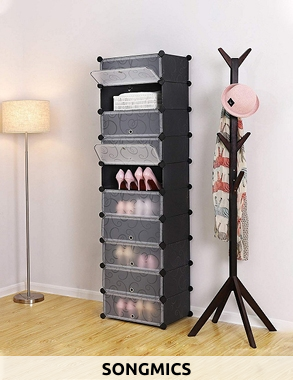 SONGMICS Aufbewahrungs-Schrank, auch für Schuhe