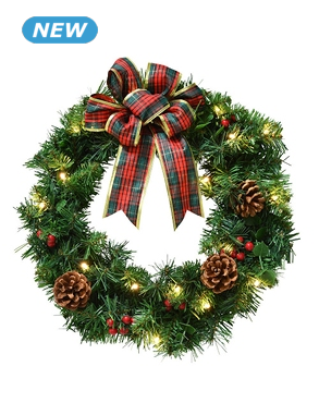 Kranz mit Schleife, Ø 40 cm