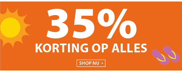 35% korting op alles!