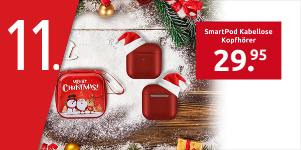 SmartPod Kabellose Kopfhörer, Weihnachts-Ausgabe