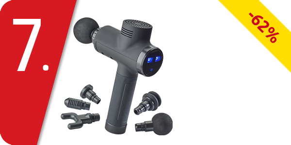 Muskelmassage Gun, 6 Geschwindigkeiten, 6 Massageköpfe