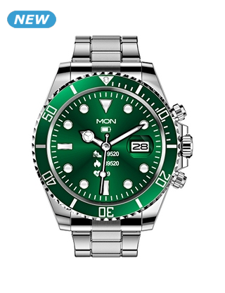 Smartwatch «Steel Smart Watch», aus Edelstahl, grün