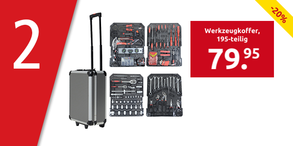 Werkzeugkoffer, 195-teilig