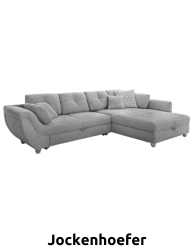 Schlaf-Ecksofa «Bari», mit Bettschublade, L 330 x H 90 x T 138 cm, grau