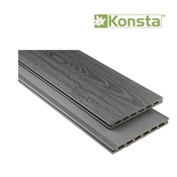 WPC Terrassendiele Konsta XL Graubraun mattiert strukturiert 20x190 mm (Meterware ab 1,00 m bis max. 6,00 m)