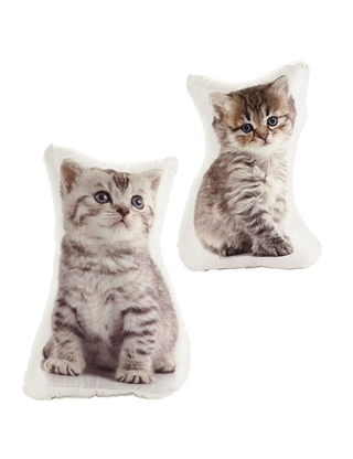 Kissen «Kätzchen», 2 Stück im Set, B 25 x H 40 cm