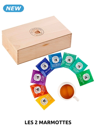 Les 2 Marmottes Teebox «Prestige», 120 Beutel, 8 Sorten