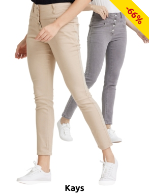 Jeans Push-up «Charmante», grau