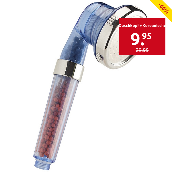 Wasserspar-Duschkopf «Koreanischer Stil 3-in-1»