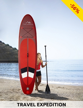 TRAVEL EXPEDITION Stand up Paddle «Expert» aufblasbar, 320 x 76 x 15 cm