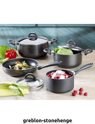 Kochtopf-Set «Stein», Set, 7-teilig