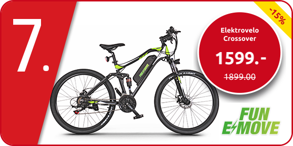 Elektrovelo Crossover «CD15», FUN E-MOVE, 21 Gänge