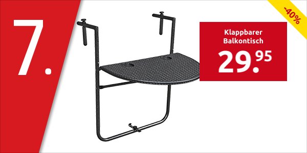 Klappbarer Balkontisch